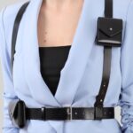Double Micro Bag Leather Harness Front Closed Image