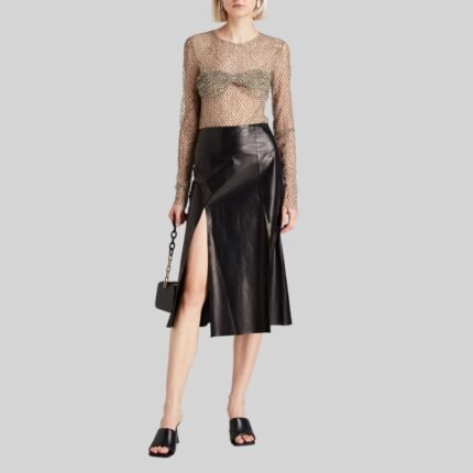 Elevate Your Look with a Leather Midi Skirt