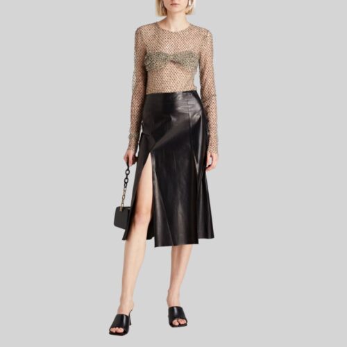 Elevate Your Look with a Leather Midi Skirt
