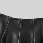 High Street Genuine Leather Skirts for Effortless Style Close