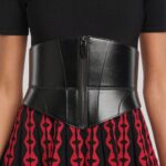 Large Leather Corset Belt ZIP