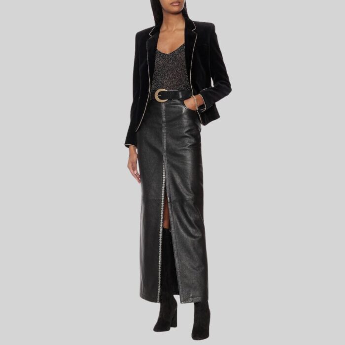 Rock Your Look with a Leather Maxi Skirt