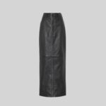 Rock Your Look with a Leather Maxi Skirt Full Image