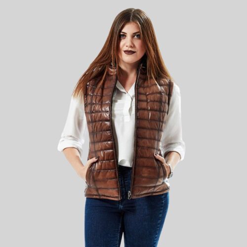 Stand Out in Double Face Puffer Vest for Women