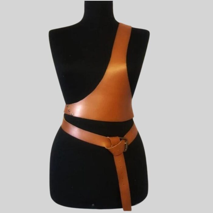 WAIST HARNESS IN LEATHER FRONT FULL IMAGE