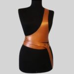 WAIST HARNESS IN LEATHER FRONT