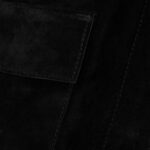 Black Suede Jacket Women - Close-up