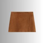 Brown suede skirt - full view