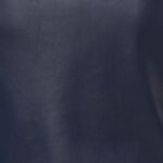 Cropped Blue Leather Jacket - Close-up