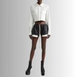 Leather Biker Shorts - Full Picture