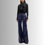 Leather Cargo Pants Women - Full View