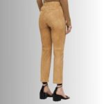 Suede Pants for Women - Back View